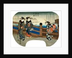 Women on Bridge by Utagawa Hiroshige