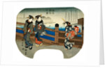 Women on Bridge by Utagawa Hiroshige