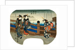 Women on Bridge by Utagawa Hiroshige