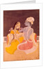 Radha seated with Krishna. Jaipur, India, mid-20th century by Unknown