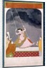 A lady on a swing. Kangra, India, late 18th century by Unknown