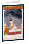 A lady on a swing. Kangra, India, late 18th century by Unknown