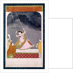 A lady on a swing. Kangra, India, late 18th century by Unknown