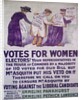 Poster for Votes For Women by Alfred Pearse