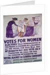 Poster for Votes For Women by Alfred Pearse