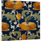 Furnishing fabric with floral pattern by A.H. Lee & Sons