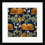 Furnishing fabric with floral pattern by A.H. Lee & Sons