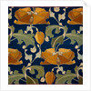 Furnishing fabric with floral pattern by A.H. Lee & Sons
