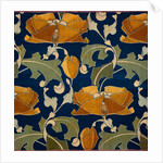 Furnishing fabric with floral pattern by A.H. Lee & Sons