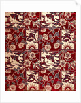 Moon, Sun and Bird furnishing fabric by George Charles Haité
