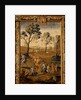 Pannel depicting Milking and Sowing, one of a set of tapestries illustrating The Seasons by Anonymous