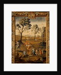 Pannel depicting Milking and Sowing, one of a set of tapestries illustrating The Seasons by Anonymous