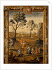 Pannel depicting Milking and Sowing, one of a set of tapestries illustrating The Seasons by Anonymous