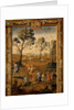 Pannel depicting Milking and Sowing, one of a set of tapestries illustrating The Seasons by Anonymous
