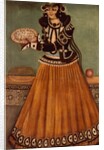 Lady offering sweetmeats. Iran, Qajar dynasty, 19th century by Unknown