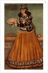 Lady offering sweetmeats. Iran, Qajar dynasty, 19th century by Unknown