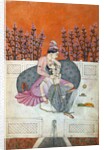 Lovers on a terrace. Guler, India, early 19th century by Unknown