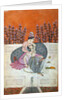 Lovers on a terrace. Guler, India, early 19th century by Unknown