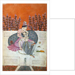 Lovers on a terrace. Guler, India, early 19th century by Unknown