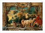 Man sitting amongst Huntsmen by Jacob Jordaens
