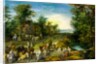 Road Scene with Figures by Jan Brueghel(the Elder)
