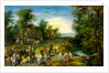 Road Scene with Figures by Jan Brueghel(the Elder)