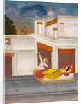 Lover shooting at a cock, herald of the dawn. India, late 18th century by Unknown