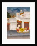Lover shooting at a cock, herald of the dawn. India, late 18th century by Unknown