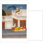 Lover shooting at a cock, herald of the dawn. India, late 18th century by Unknown