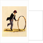 Detail of a boy with a hoop, from The Instructure Picture Book. England, 1857 by Unknown