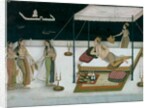Prince Murad receiving a lady at night. India, Mughal period, 1680-90 by Unknown