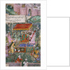 Babur receiving Uzbeck and Rajput envoys in a garden at Agra by Ram Das