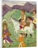 The Mughal Emperor Shah Jahan and one of his sons by Manohar