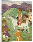 The Mughal Emperor Shah Jahan and one of his sons by Manohar