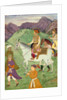 The Mughal Emperor Shah Jahan and one of his sons by Manohar