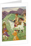The Mughal Emperor Shah Jahan and one of his sons by Manohar
