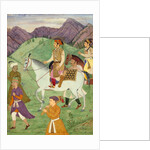 The Mughal Emperor Shah Jahan and one of his sons by Manohar