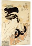 The Courtesan Ichikawa of The Matsubaya by Kitagawa Utamaro