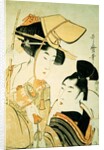 Two Girls as Ebisu and Daikoku by Kitagawa Utamaro