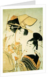 Two Girls as Ebisu and Daikoku by Kitagawa Utamaro