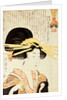 Courtesan and Inscription by Kitagawa Utamaro