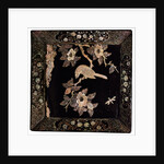 Square tray with Bird on a Flowering Branch. China, 16th century by Unknown
