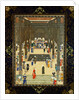 Miniature painting of a court scene by Haj Al Mulk