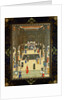 Miniature painting of a court scene by Haj Al Mulk