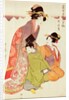 Courtesan, Attendant and Child by Kitagawa Utamaro
