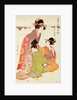 Courtesan, Attendant and Child by Kitagawa Utamaro