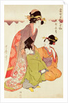 Courtesan, Attendant and Child by Kitagawa Utamaro