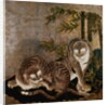 Two-leafed painted screen. Japan, 17th century by Unknown