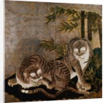 Two-leafed painted screen. Japan, 17th century by Unknown