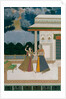 Girl & old woman take refuge from a storm. India, Mughal period, late 18th century by Unknown